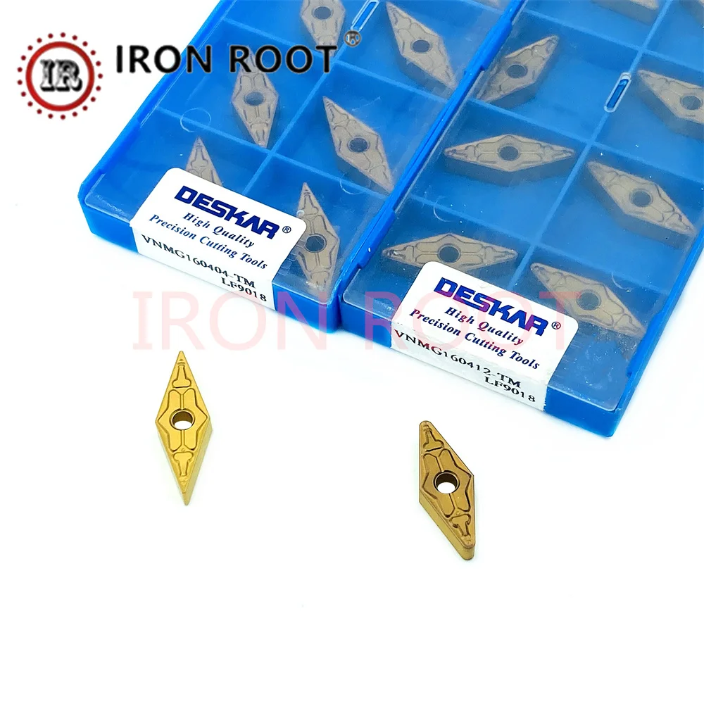 

DESKAR VNMG331,VNMG332,VNMG333,160404,160408 LF9018 Carbide Turning Inserts CNC Metal Lathe Turning Tools for MVQNR/L Tool Hold