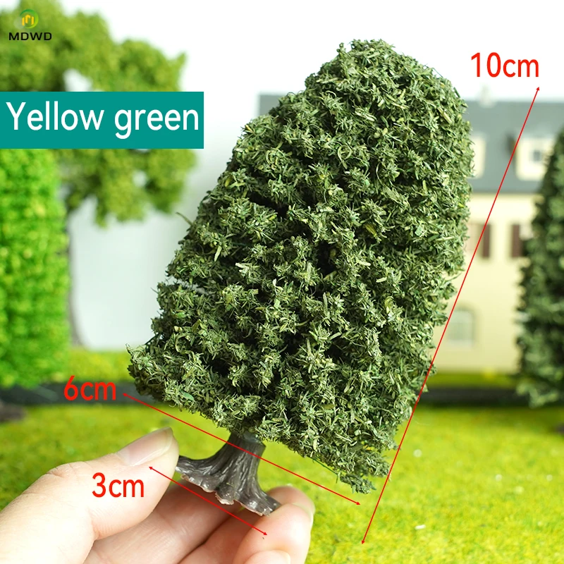 2pcs 10cm Wire Model Tree | HO Scale 1/87 Flexible Miniature Tree | Realistic DIY Diorama Trees for Model Railroad Train Layout