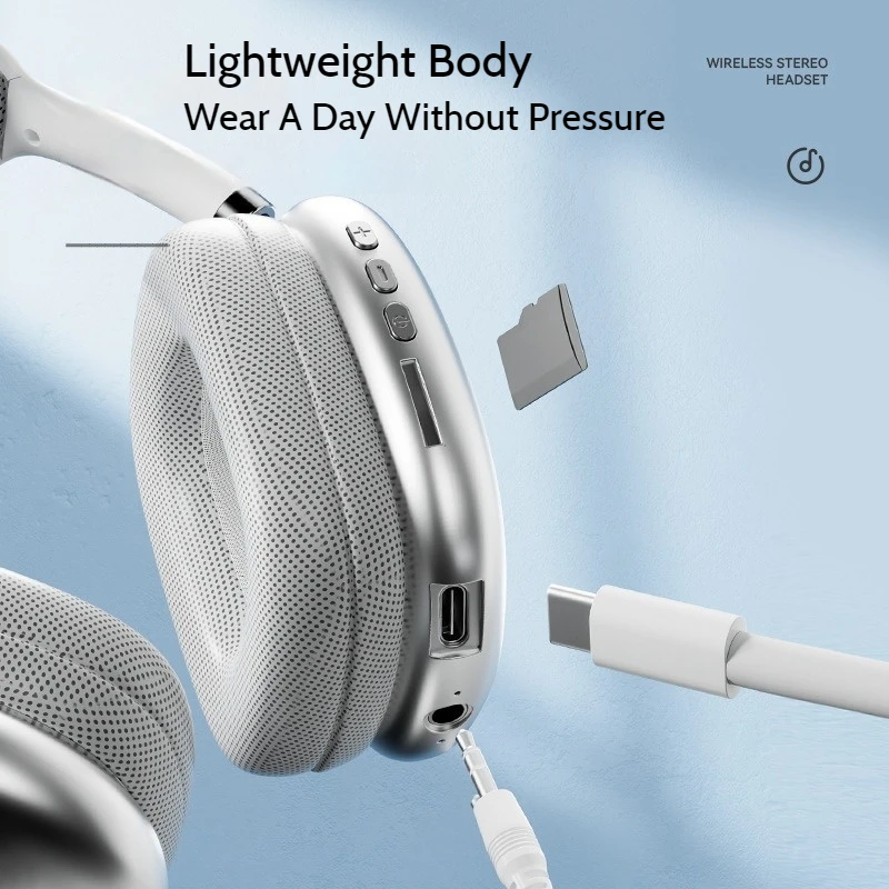 وصول جديد جودة عالية سماعة بلوتوث اللاسلكية P9Promax العلوي نمط خمر تصميم الكمبيوتر مكتب سماعات الهاتف