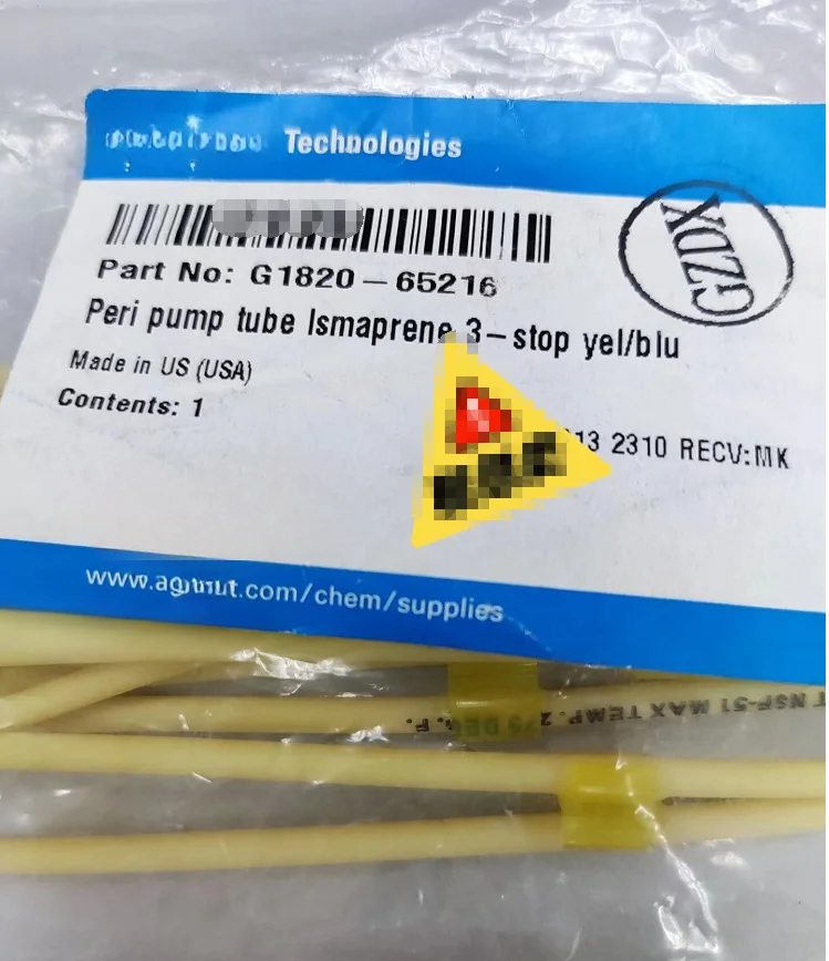 

Agilent G1820-65216 Peri Pump Tube Ismaprene 3-Stop ICP Peristaltic Pump Tube Yel/Blu