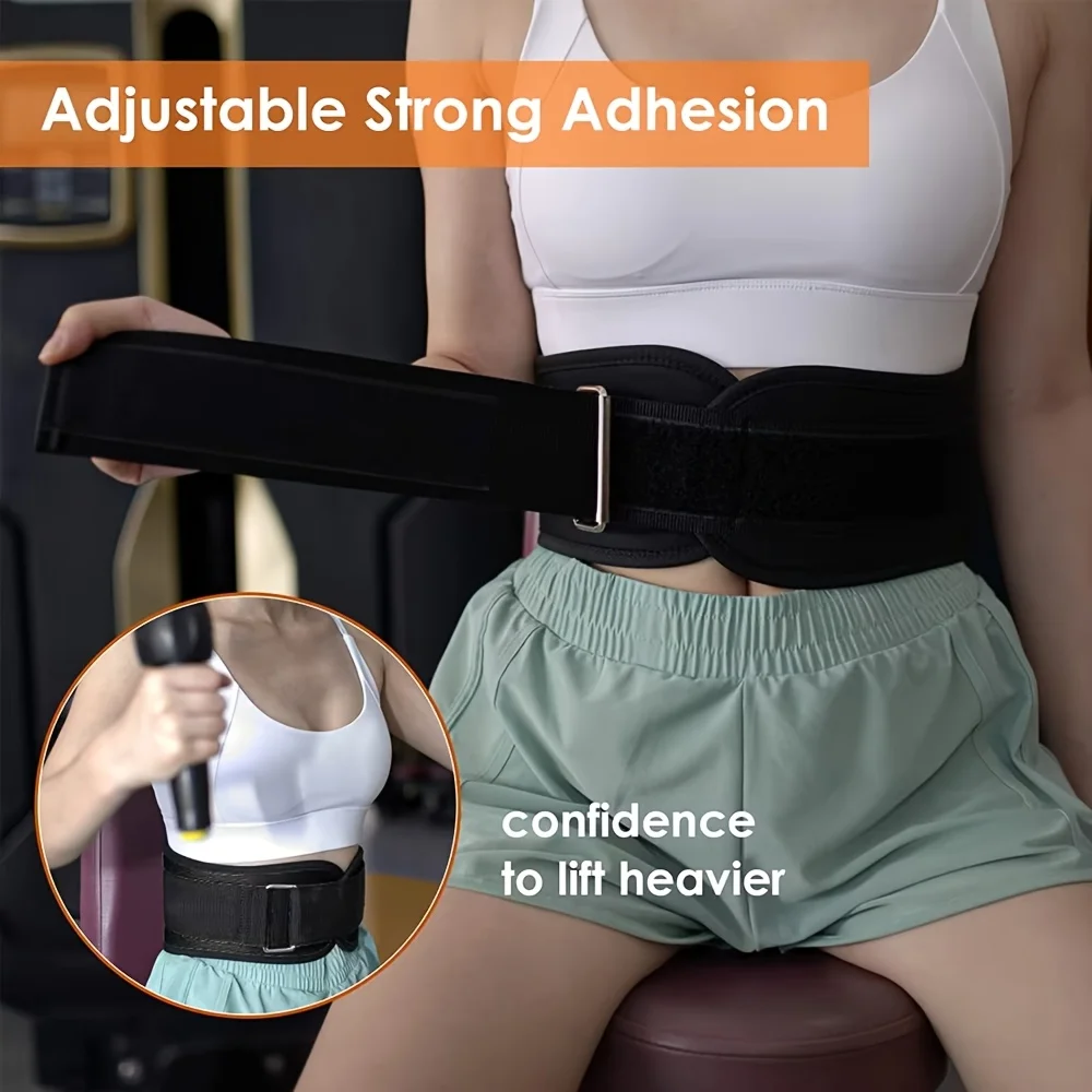 Weightlifting Belt, Unisex Enhanced Lumbar Support, Suitable for Gym, Weightlifting, Fitness, Squats, Bodybuilding, And -Trainin