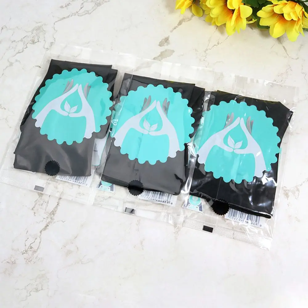 Professional Black Latex Gloves Hairdressing Tool Anti Slip Waterproof Resistance For Coloring Chemical Safety