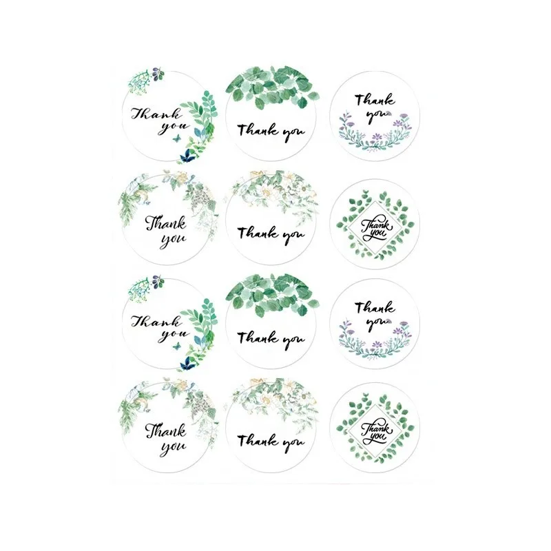 10 sheets/batch Thank you for the sealing stickers Thank you for the circular sealing stickers Adhesive Waterproof adhesive Stro