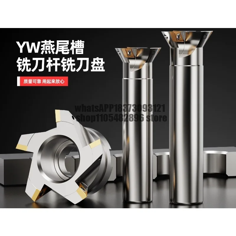 Dovetail Milling Cutter V-Groove Cutter, Machining Center Dovetail Groove Milling Cutter Holder, Hattail Groove Cutter