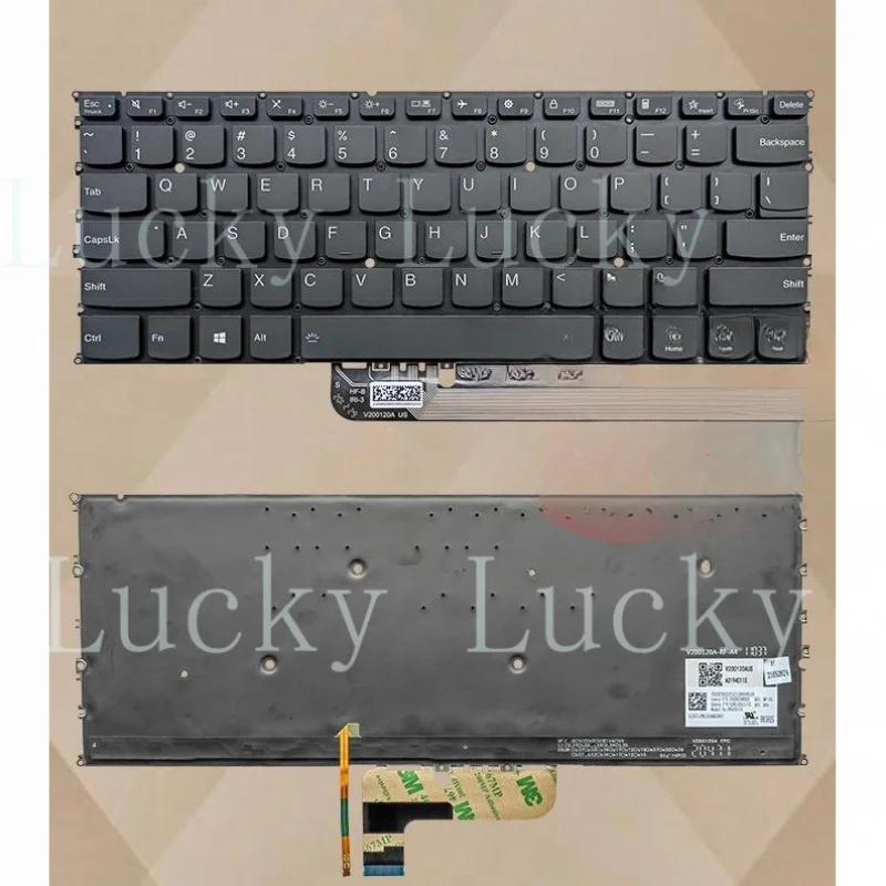 

Новая клавиатура для Lenovo Ideapad Yoga C940-14 C940-14IIL, американская раскладка, с подсветкой, черная
