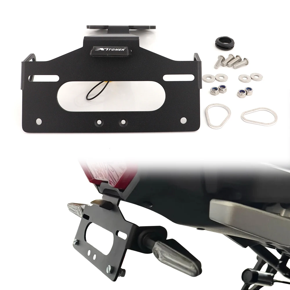 

For Yamaha Tracer 9 GT 2021-2025 Tracer 9 GT PLUS 2023-2025 Motorcycle License Plate Holder Bracket Tail Tidy Fender Eliminator