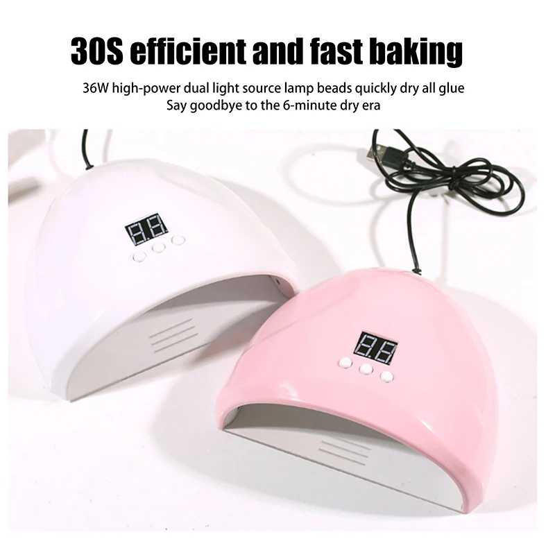 Nagel Fototherapie Machine USB Nagellamp 12 UV LED's Lichtuitharding 36 W Nagellak Gel Infrarood Sensor Vernis Uitgeharde Machine Nagel