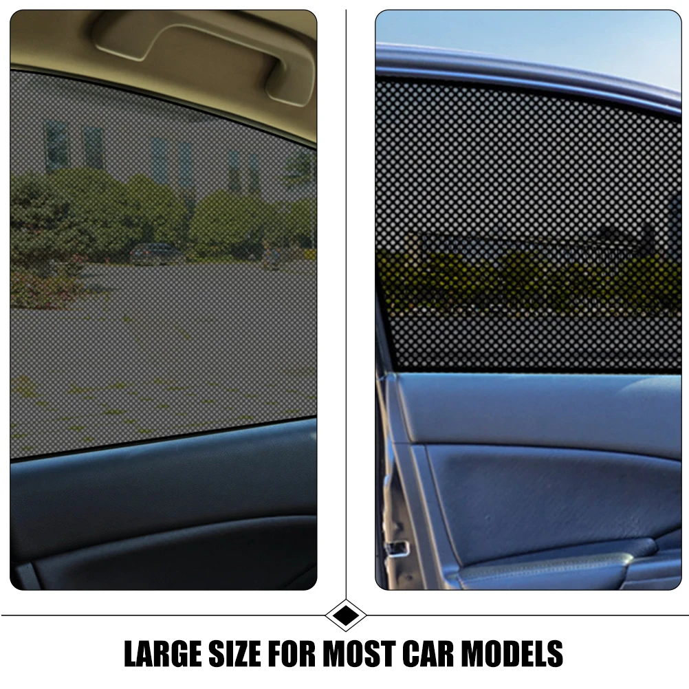 

2Pcs 38x46cm Car Window Film Heat Insulation UV Protection Privacy Tint Non Reflective Easy Installation No Residue Large Size