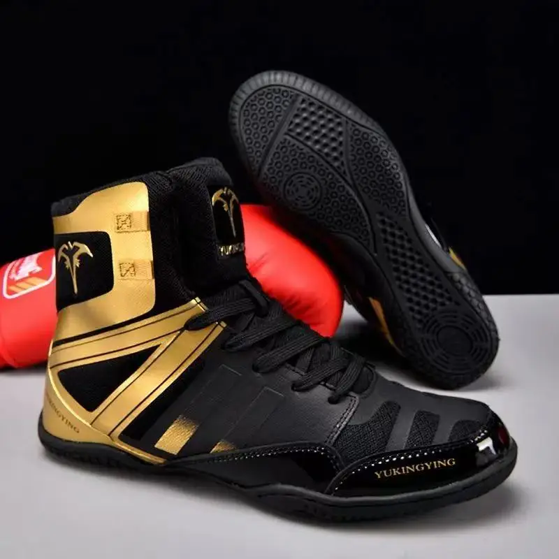 2025 New Men's Wrestling Shoes Breathable, Durable, Slip-Resistant Wrestling & Boxing Trainers Combat Shoes Sports Trainers