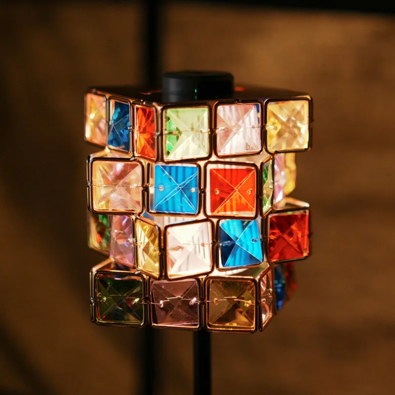 

Retro Camping Tabletop Atmosphere Diamond Cube Lampshade Light Adapter for Cargogz Lamp Outdoor Camping Travel Gear