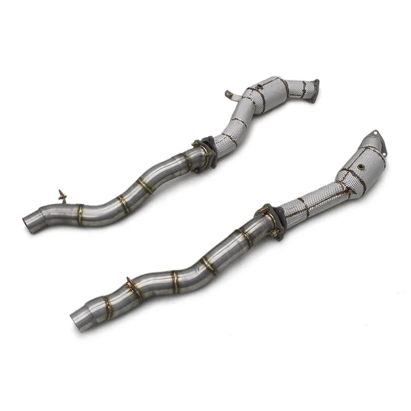

Performance Catted Downpipe for Audi Q7 2010-2023 Upgrade Car Exhaust System Stainless Steel 100/200/300cell Cat Exhaust Pipe