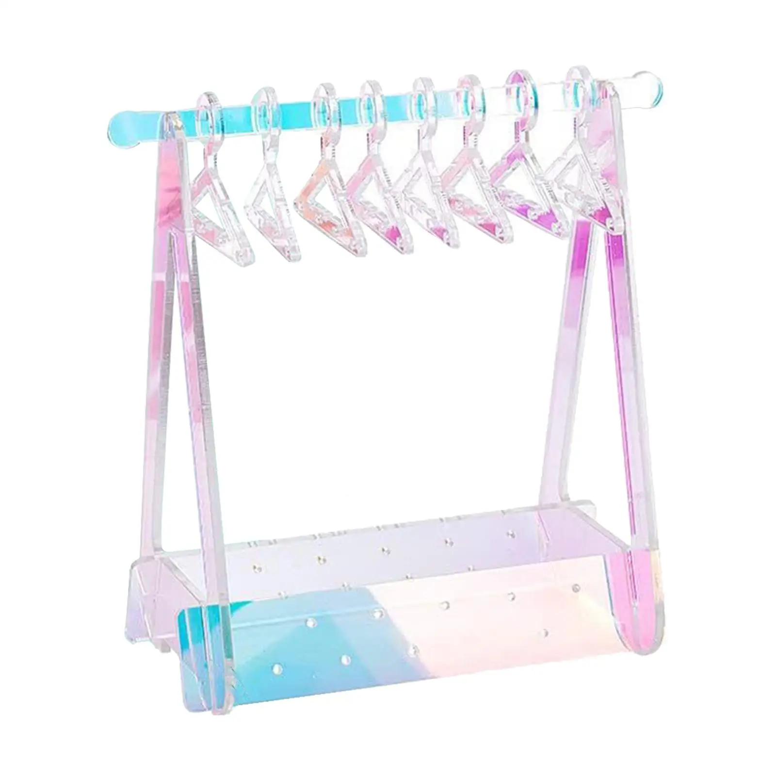 

Jewelry Stand Chains Showcase Bangle Organizer Organization Show Earring Rack Women for Shops Table Top Dresser Countertop Home