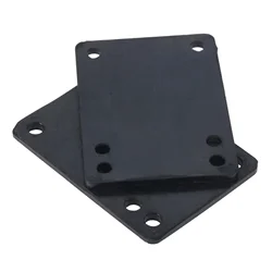 Almohadilla elevadora de goma para monopatín, cubierta de tabla larga para Surfskate Land Cruiser, con absorción de impacto, soporte para camión, junta de puente de 76x55mm, 2 piezas