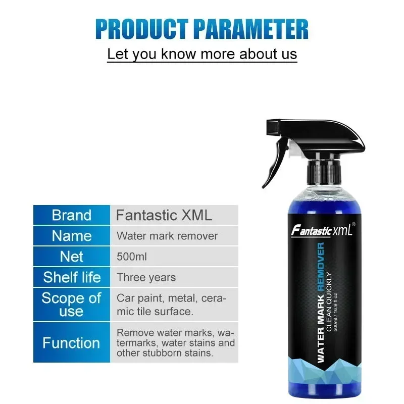 Mumovies-Function Water Mark Remover Spray for Cars Care, Auto Paint, Surface, Exterior Books RemGru, Stubborn SAF, 500ml