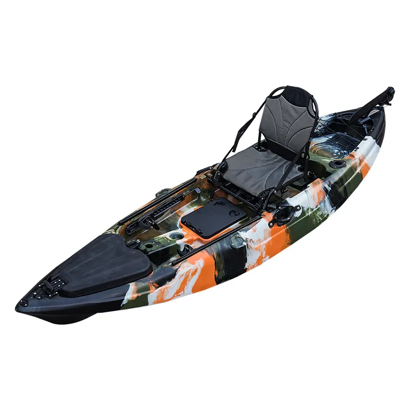 LLDPE-kayak de plástico de 2,9 m, fabricante KUER que suministra productos para deportes acuáticos, paleta, kayak de pesca