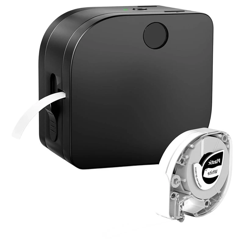 M52K-P12 Label Printer, Bluetooth Enabled, Waterproof Thermal Transfer Self-Adhesive Labels, Iron-On& Satin Ribbon Maker