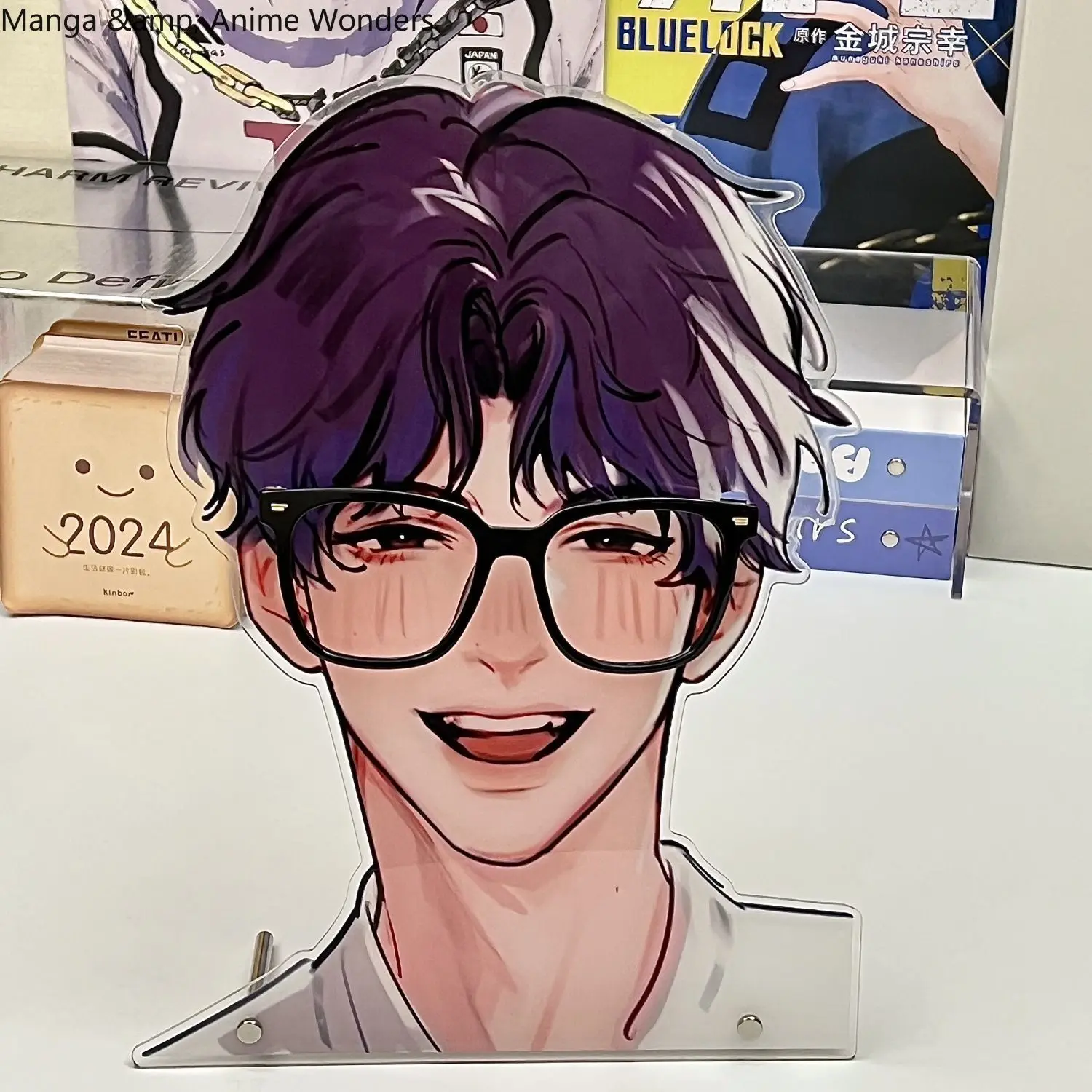 Liefde en Deepspace Rafayel Brilhouder Acryl Stand Model Desktop Ornament Game Anime