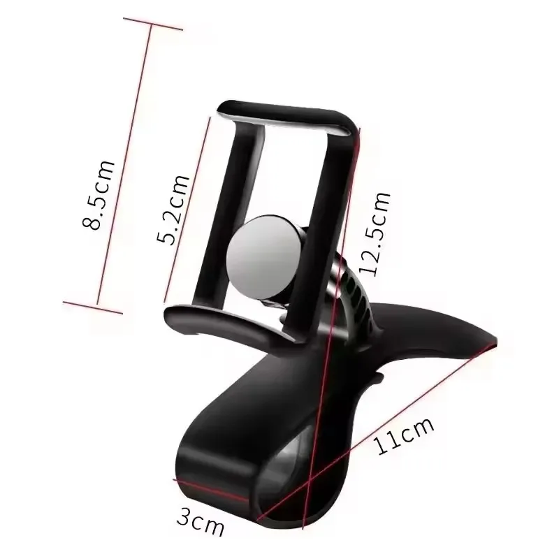 360 Rotatable Car Phone Holder Universal Cell Phone Stands Car Rack Dashboard Support for Auto Grip Mobile Phone Fixed Bracket - view 6