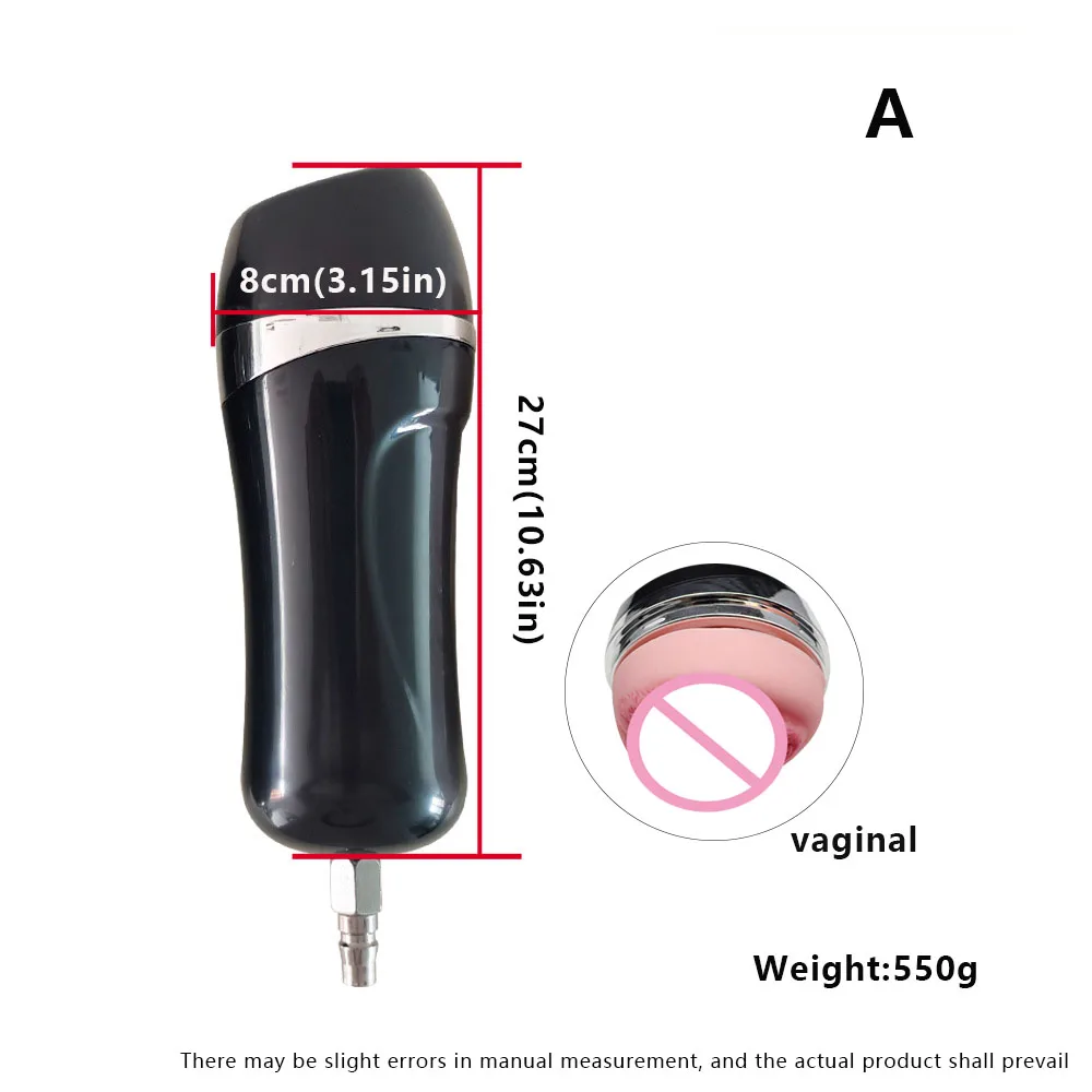 Automatic Sex Machine Attachment Quick Lock Male Masturbator Cup Sex Toys for Men Premium Stainless Steel Vac-U-Lock Port