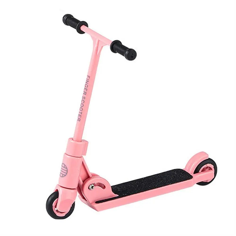 Kids Toys Foldable Finger Scooter Two Wheel Multi Colored Mini Scooter Simulation Plastic Finger Skateboards Children Toy