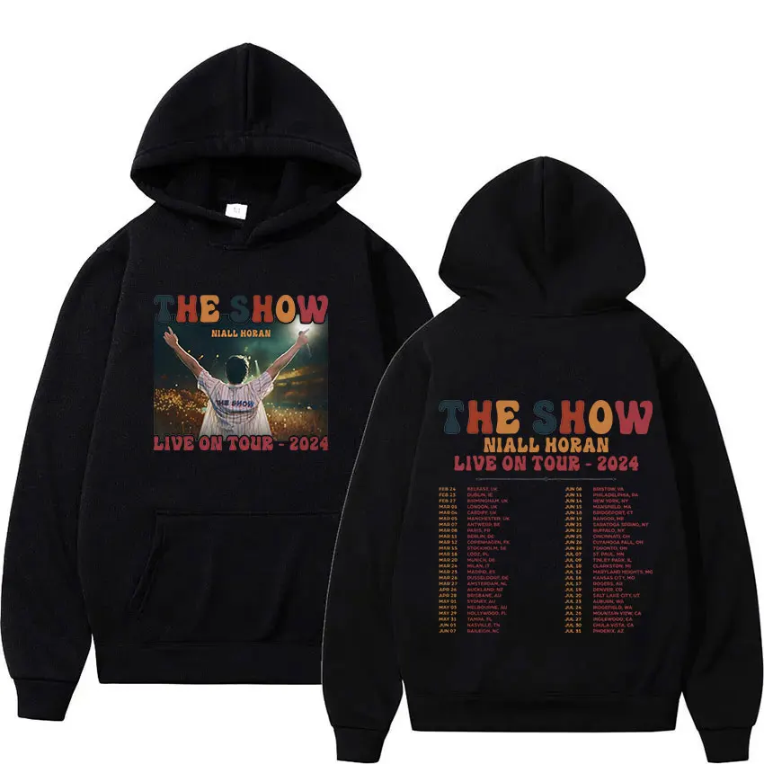 

Niall Horan The Show Live on 2024 Tour Print Hoodiie Man Retro High Quality Fashion Sweatshirt Unisex Pullover Oversized Hoodies