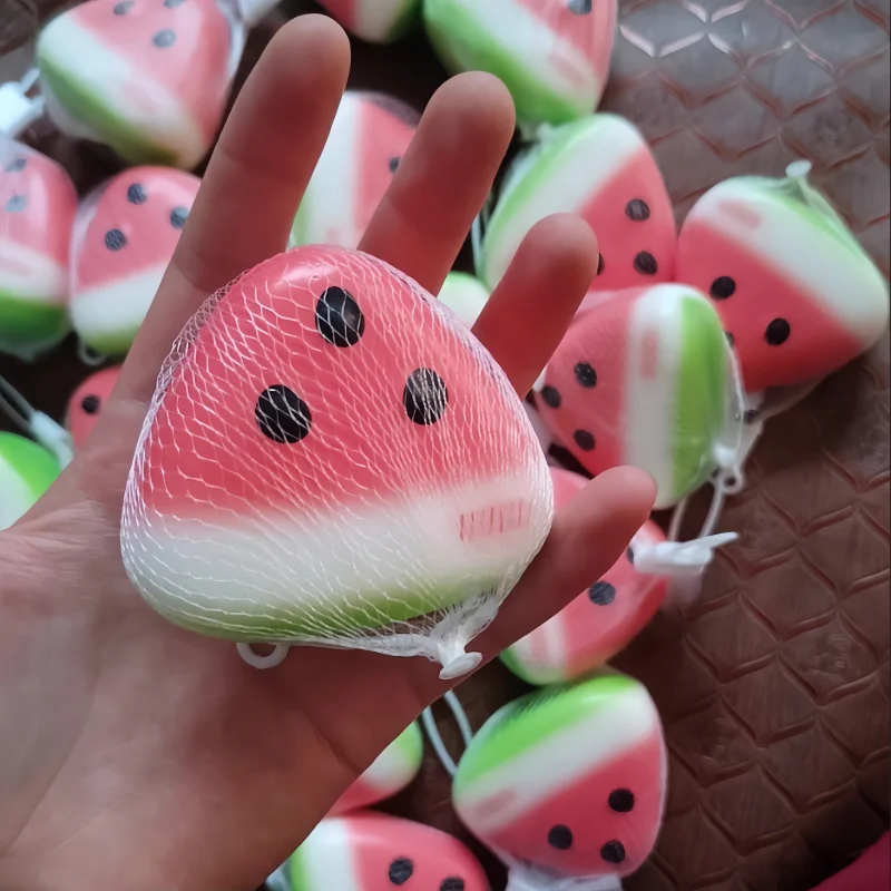 Cute Watermelon Squishy Fidget Toy Slow Rebound Anti Stress Decompression Soft Fruit Slow Rising Stress Relief Squeeze Toy