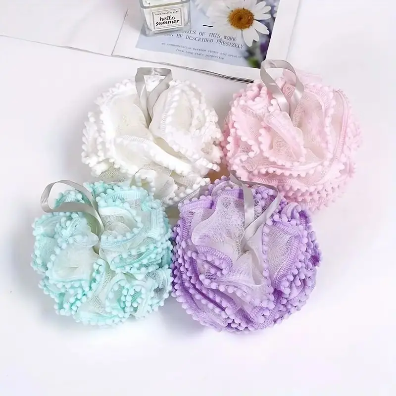 เพิ่มอ่างอาบน้ำของคุณ: หรูหราลูกบอลอาบน้ำฟองขนาดใหญ่-นุ่มพิเศษน่ารักและมีสองวัตถุประสงค์เพื่อการปรนเปรออย่างดีที่สุด