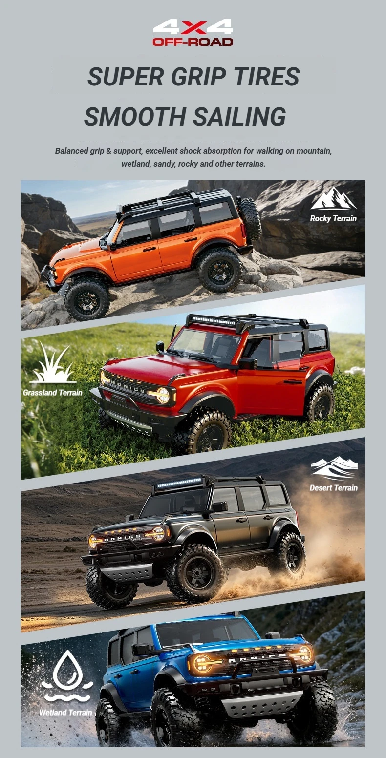 HongXing R22 scale RC crawler in outdoor use