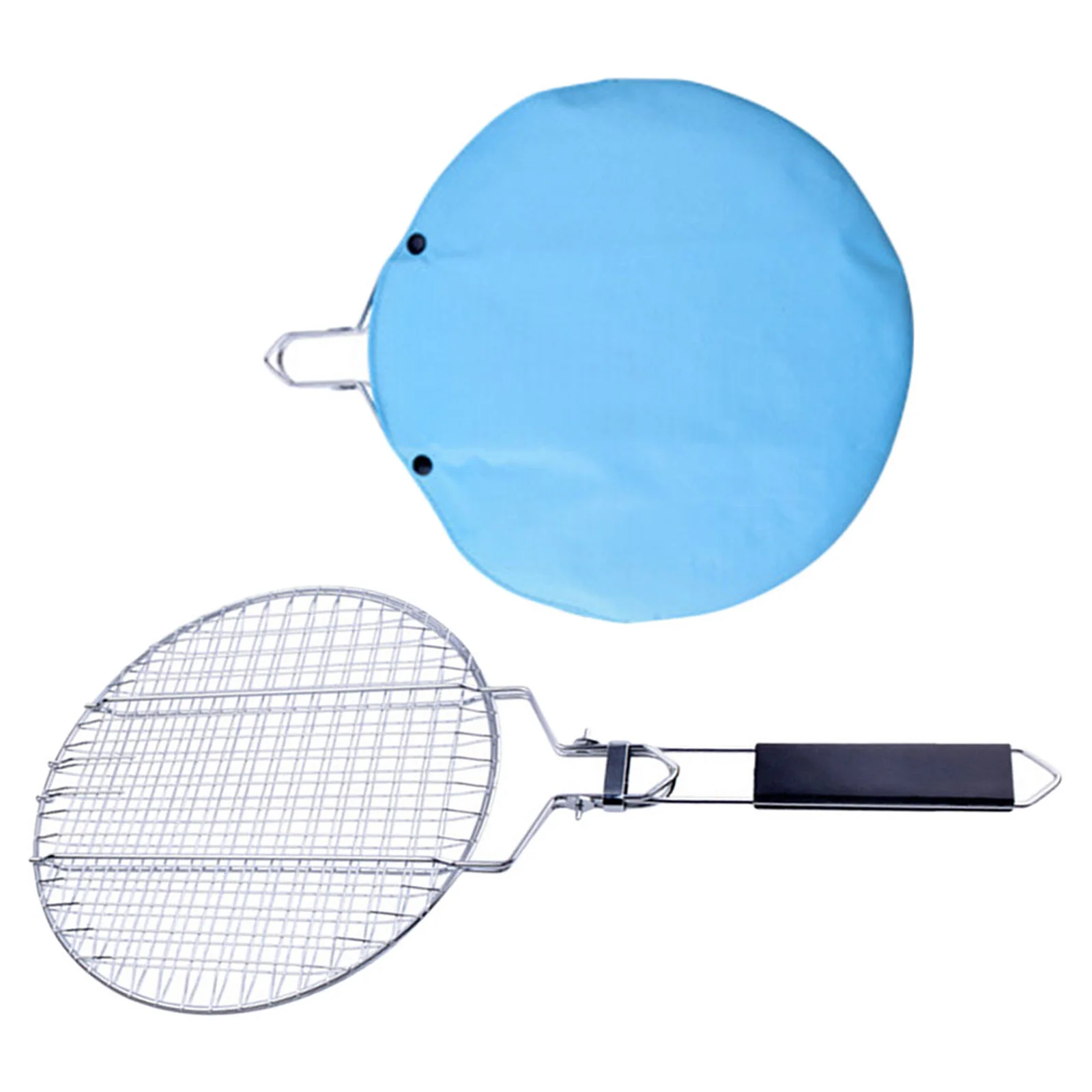 

1Set Grill Mesh Folding Clamp Stainless Steel Barbecue Net Clip for Outdoor Picnic Camp Barbecue Food Mesh Clamp