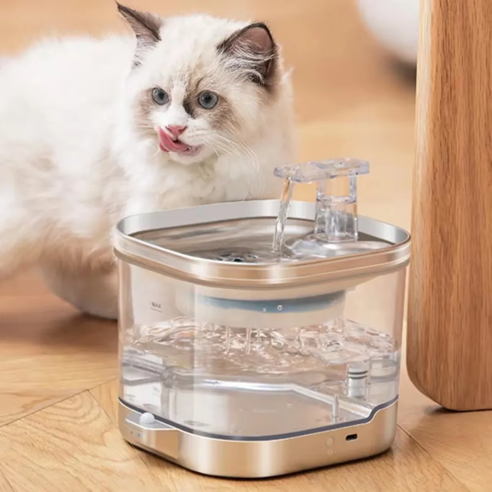 Cat and Dog Fountain Automatic Drinking Fountain Pet Water Dispenser Wireless Smart Charging Cat Watering Fountain