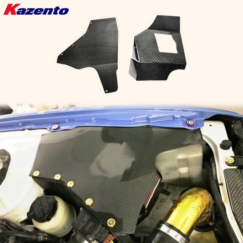 

For Nissan Silvia S14 S14A S15 KZ Carbon Fiber Air Box Filter Cover Engine Kit