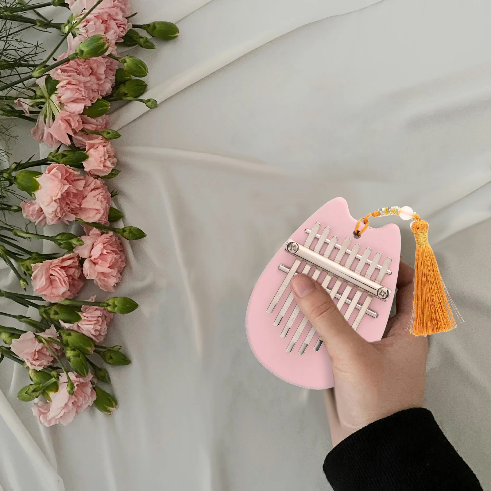 بيانو كاليمبا صغير محمول من الأكريليك بتصميم الدب اللطيف للمبتدئين المثاليين، متنوعة من كاليمبا #3