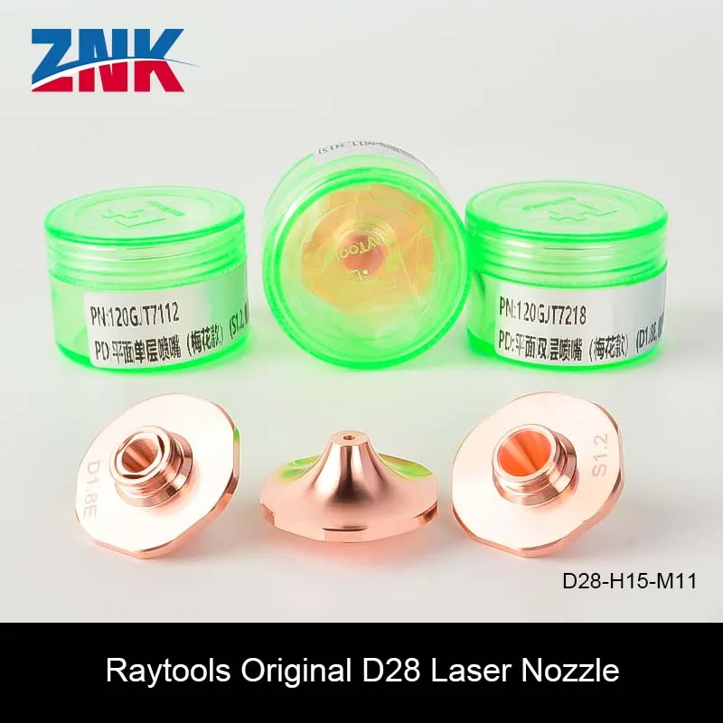 Raytools Original ST-S DE Laser Nozzles D28H15 Single/Double Layers Welding Laser Nozzles Compatible Raytoosl Fiber Laser Head