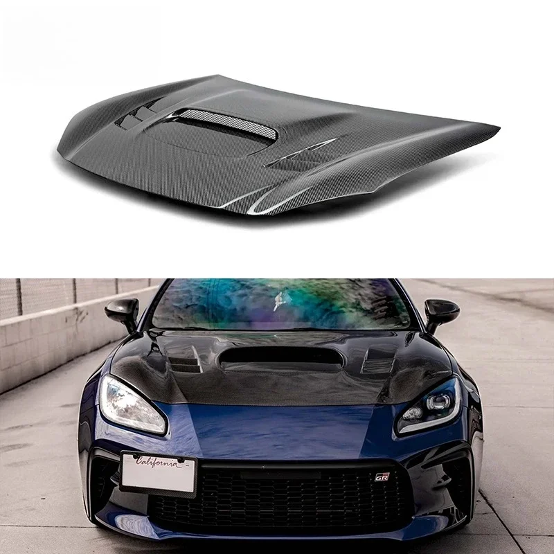 

New Carbon Fiber Hood For Toyota GR86 ZN8 BRZ ZD8 Upgrade Modification Front Engine Valve Cover With Heat Screen