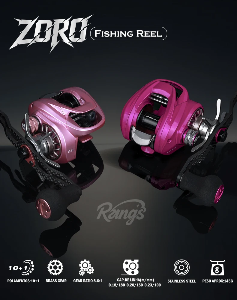 LEYDUN 2026 ZORO Baitcasting Angelrollen 145g Ultraleichte Aluminiumlegierung 10+1BB 5.6:1 4.5KG Salzwasser BFS Rolle 3 Farben Rollen – Detail 1