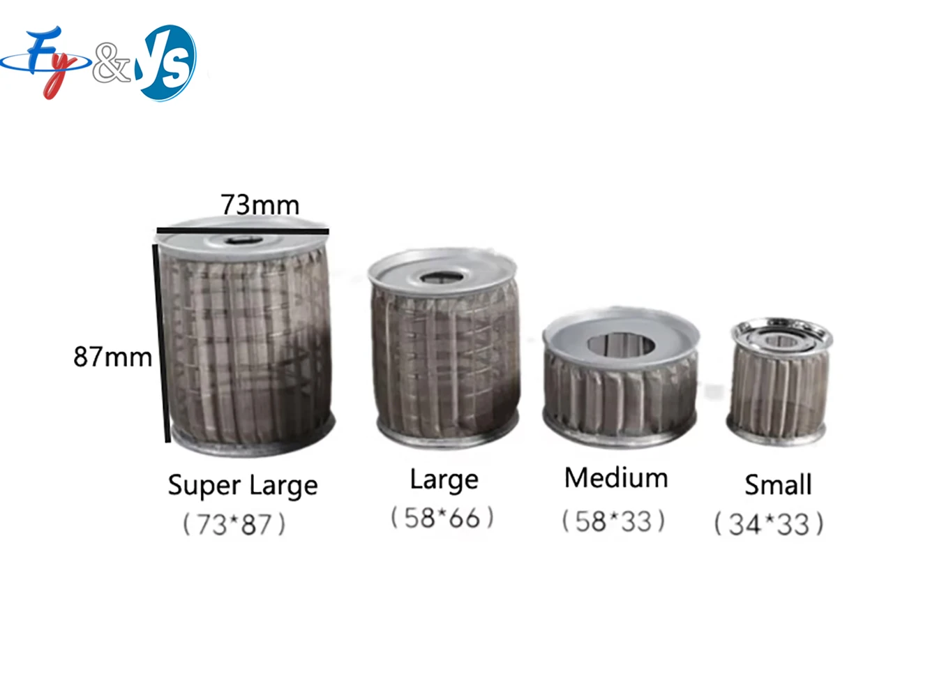 Aluminum Filter Cartridge Stainless Steel Filter Screen Diesel Combustion Engine Accessories Boiler Diesel Light Oil Strainer