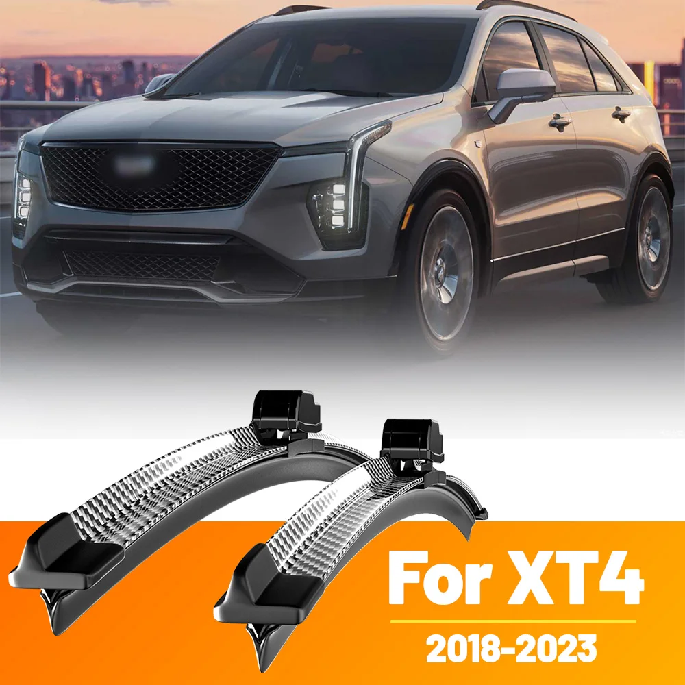 2 stücke Frontscheibe Scheibenwischerblätter Carbon Faser Scheibenwischer Für Cadillac XT4 2018-2023 2019 2020 2021 2022