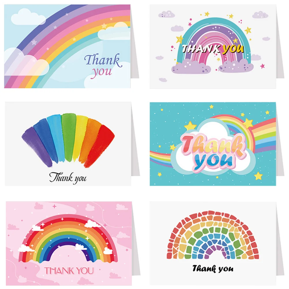 

6pcs Thank You For Teachers Foldable Design Teacher Appreciation Greeting Teachers Day Gift Printed Gift Cards Paper Greeting