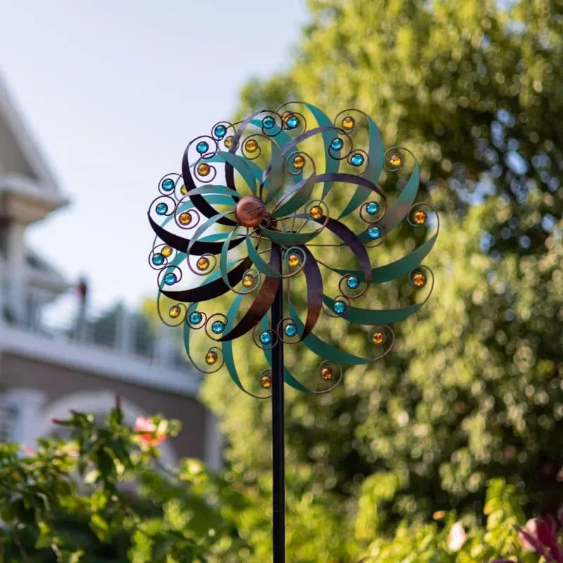 Metal Esculturas Vento e Spinners para Quintal e Jardim Decorações, Arte, 20x80 Polegadas