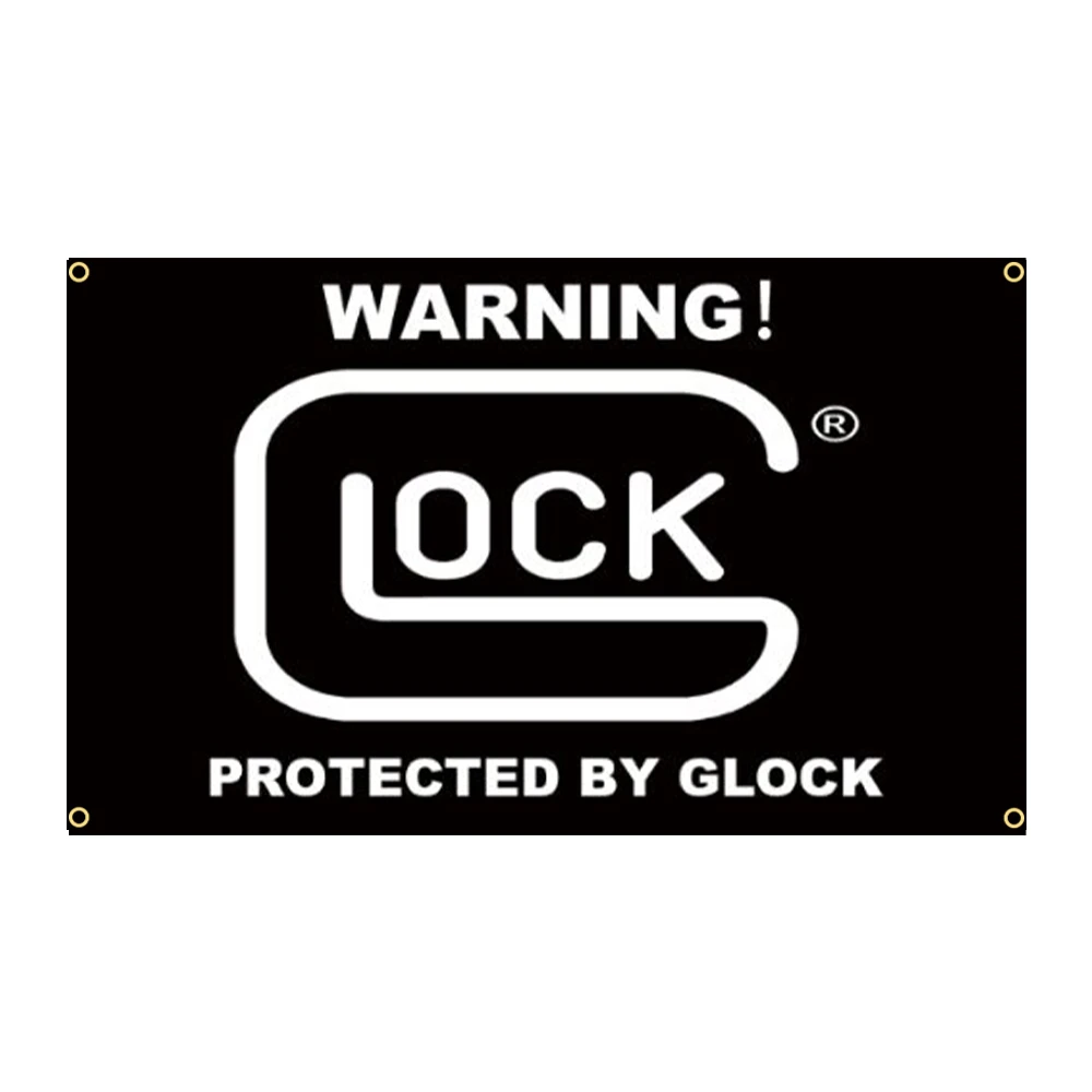 

Черный флаг Glock 90*150 см, защищенное от огнестрельного оружия