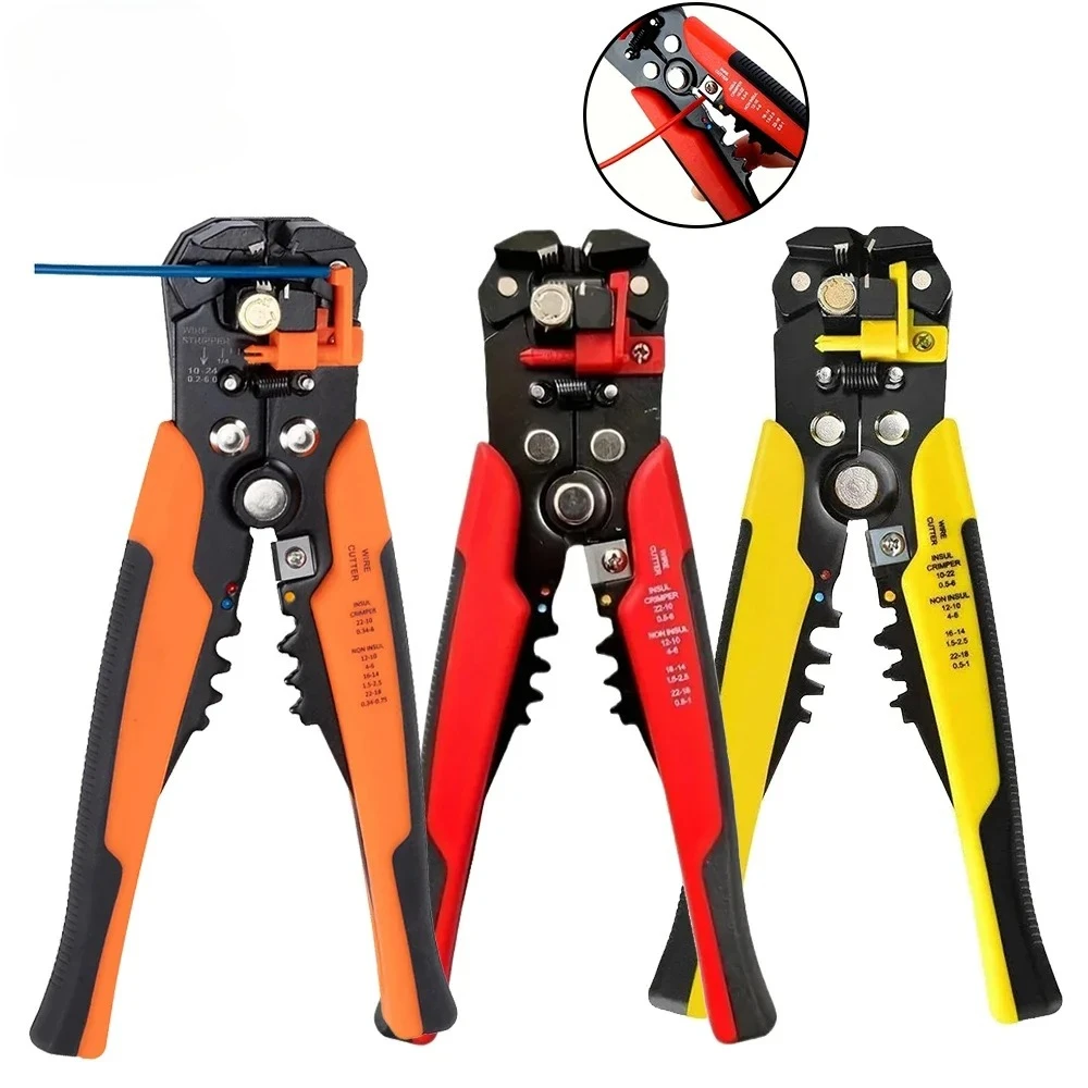 

Регулируемый автоматический инструмент для зачистки проводов с функцией обжима и резки кабеля, многофункциональный ручной инструмент для обжима и зачистки клемм