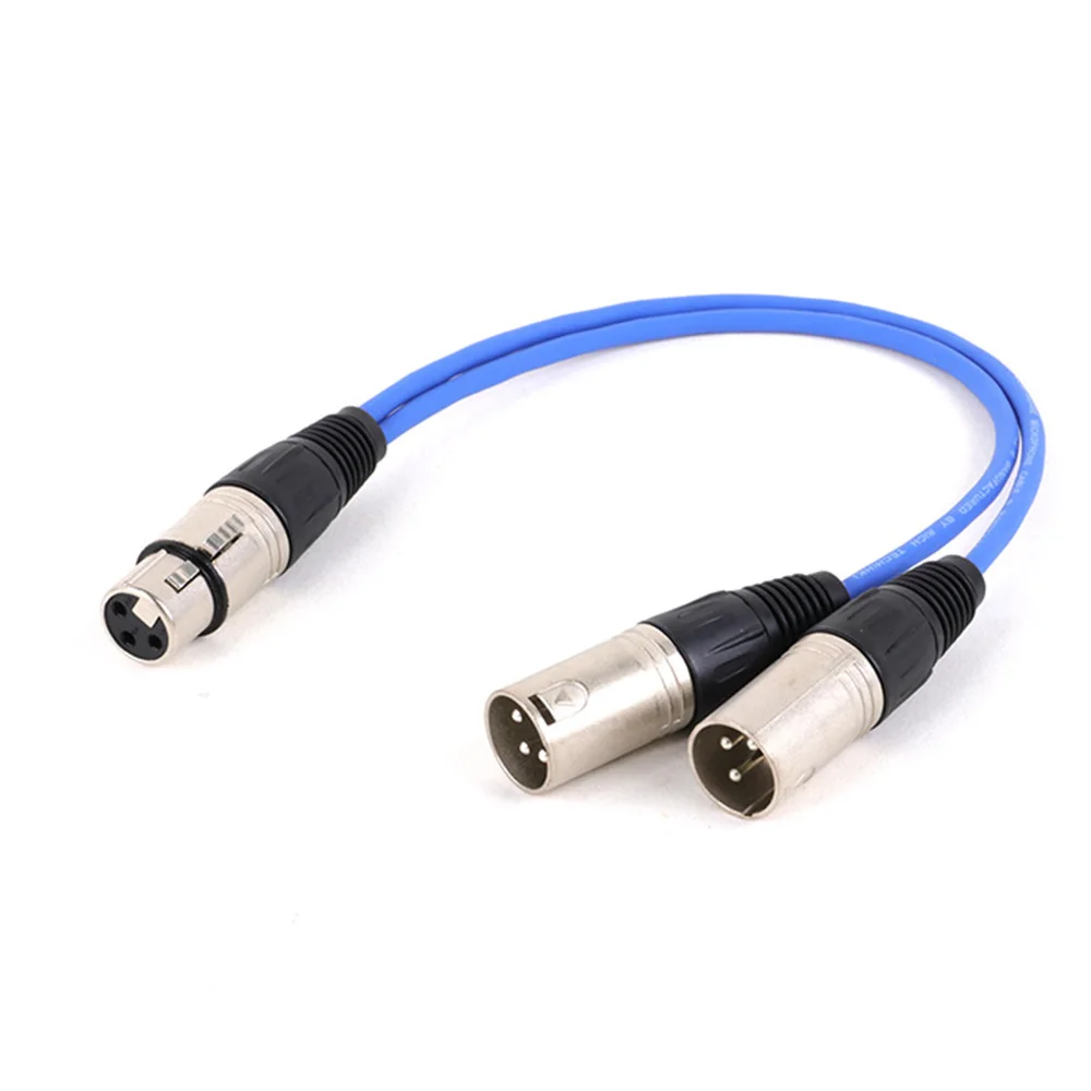 Doppio cavo XLR a 3pin maschio a cavo Audio femmina a 3pin schermato per amplificatore microfono Mixer