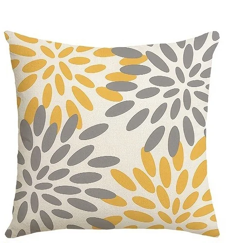 Home Decor Geometric & Floral Patterned Pillow Covers Set Pattern Cushion Cover Suitable for Sofa Bedroom Car Pillow Cover view 4