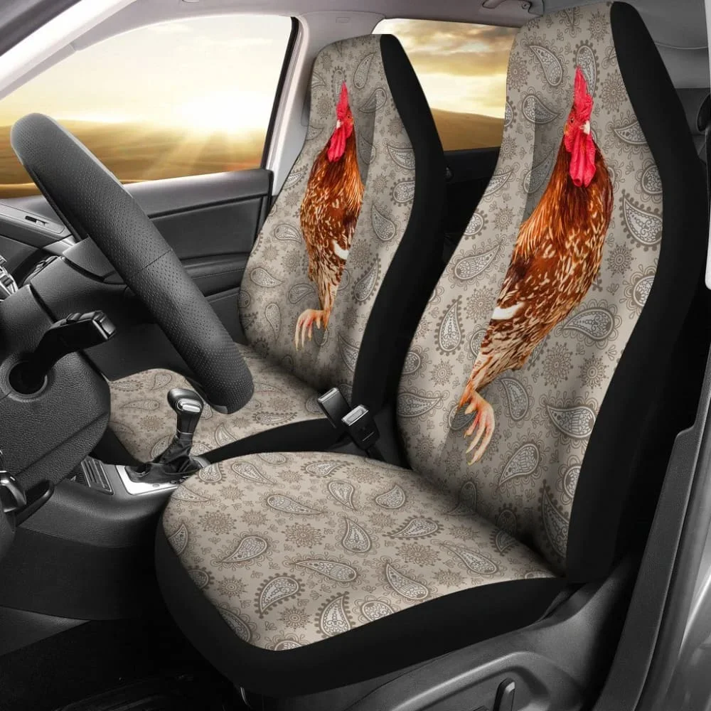 Chicken Hello You Car Seat Covers Pack of 2 Universal Front Seat Protective Cover Car interior accessories seat cover