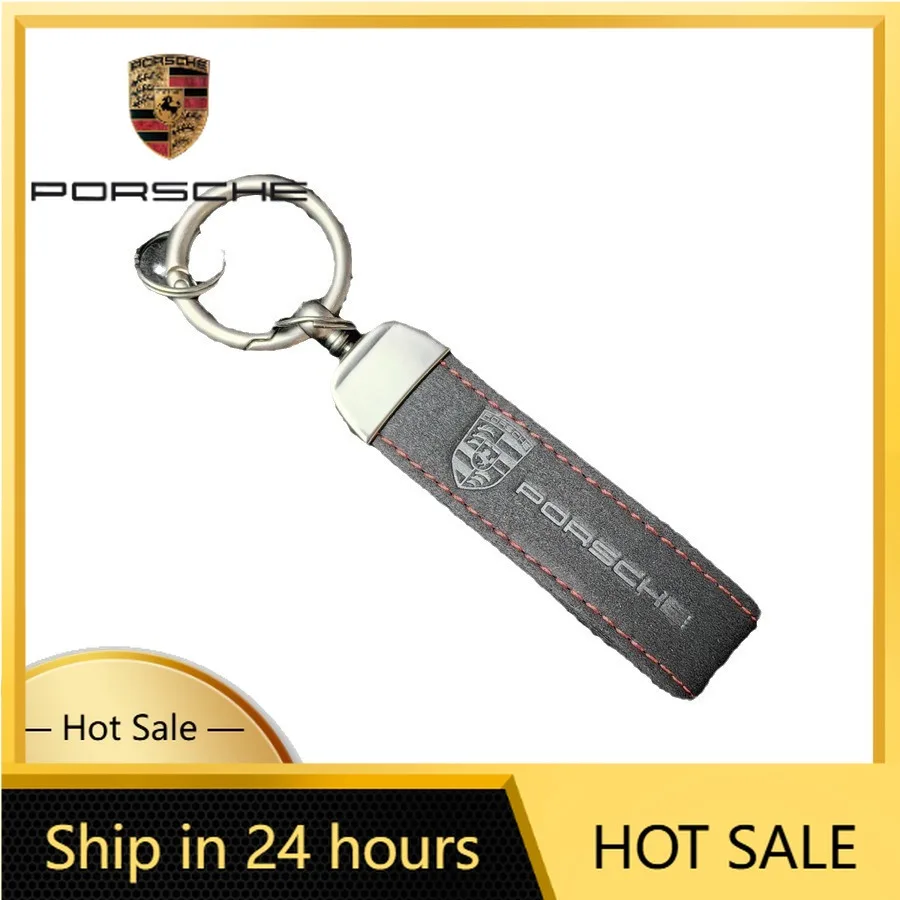 

Наклейка на автомобиль для Porsche, замшевый кожаный брелок для ключей, цепочка для ключей, подвеска, подарок для Porsche Panamera, Cayenne, Taycan, 911, 7.