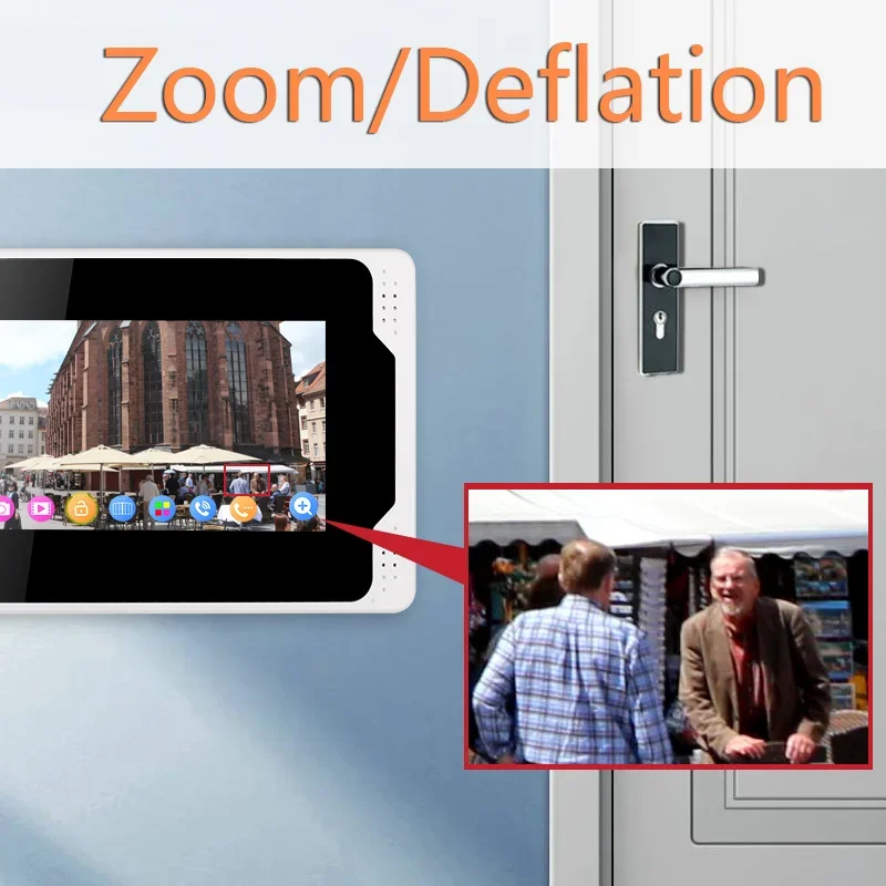 2026Wireless Video Door Entry Intercom System Apartment Video Door Intercom Access Control System For 3 Families