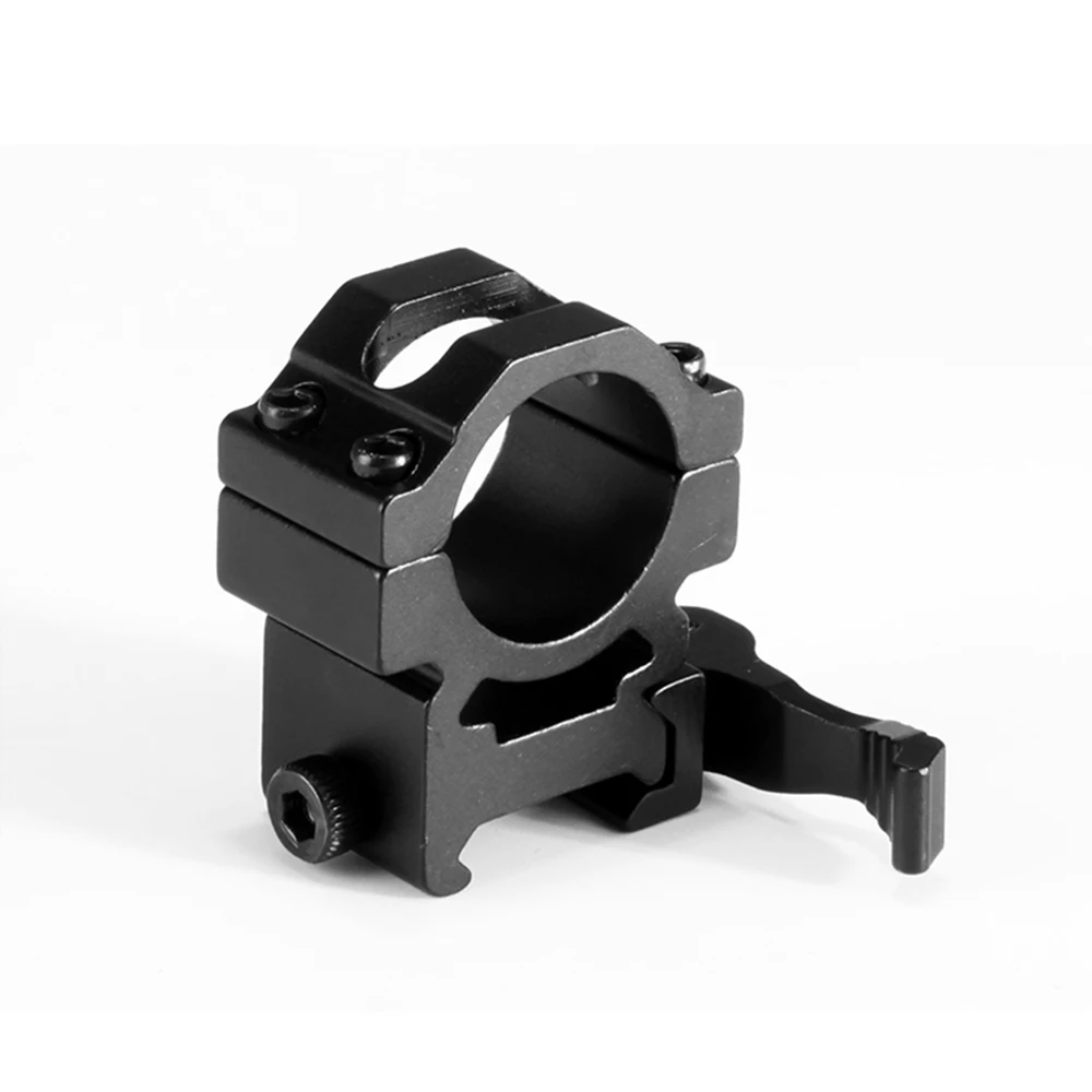 25.4mm 1PCS Scope Mount Ring 20mm QD Quick Release Weaver Rail High Profile For Scope Hunting