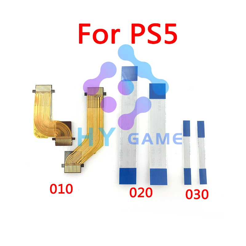 10Sets For PlayStation 5 V1.0 2.0 3.0 LR Left Right L1 L2 R1 R2 Motor Connect Ribbon Flex Cable Handle Button Board For PS5