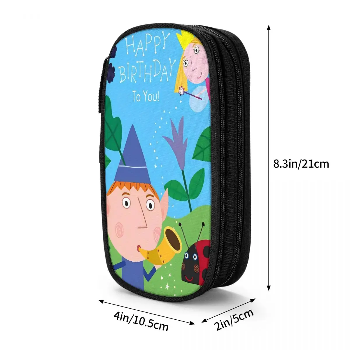 Ben And H-Holly Pencil Case Canvas Pen Box Students Retro Large Capacity School Pencil Cases Stationery Organizer