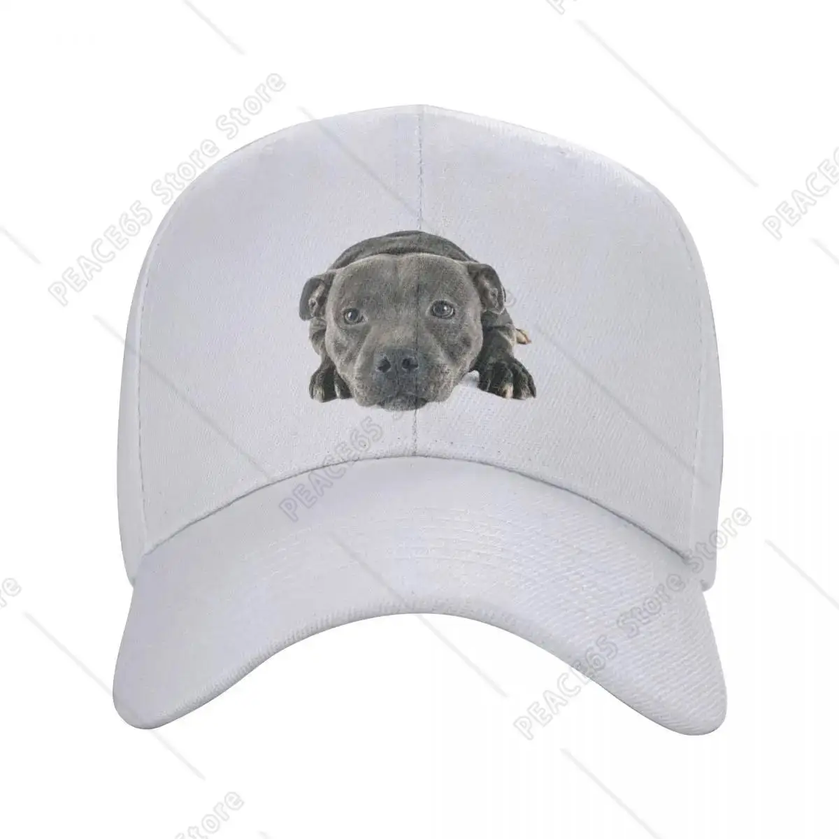 

Personalized Staffordshire Bull Terrier Baseball Cap Outdoor Women Men'S Adjustable Trucker Hat Summer